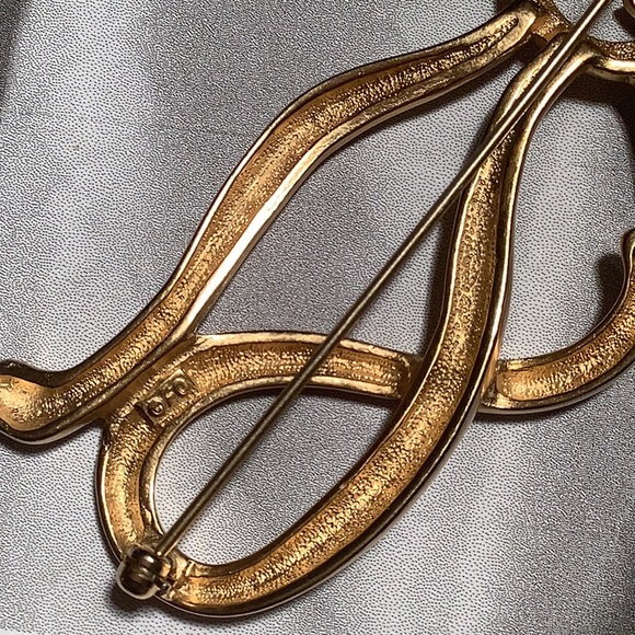 FERNANDO ORIGINALS (FO) SIGNED MID-CENTURY GREEN EYED CAT 🐱 BROOCH - Picture 4 of 4